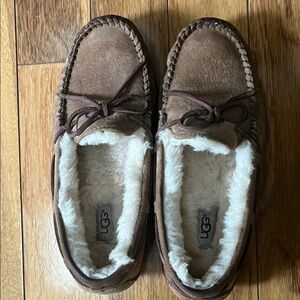 UGG Brown Moccasins with Cream Lining